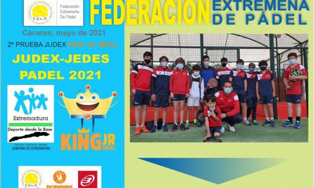 FINALIZÓ LA 2ª PRUEBA JUDEX KING JR. MEAL PÁDEL EN CÁCERES 2021
