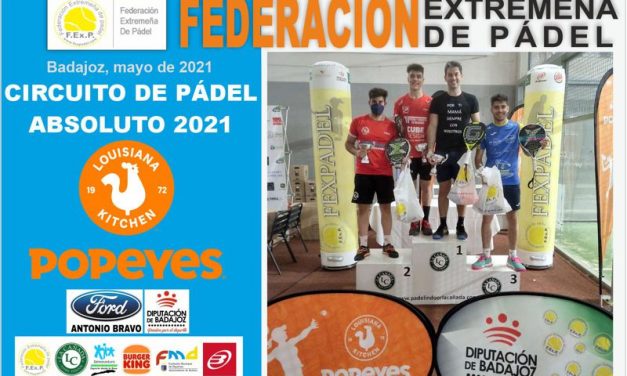 FINALIZADA LA 3ª PRUEBA CIRCUITO POPEYES ABSOLUTO EN BADAJOZ 2021