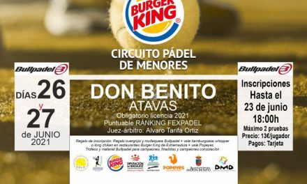 3ª PRUEBA CIRCUITO BURGER KING DE MENORES EN DON BENITO 2021
