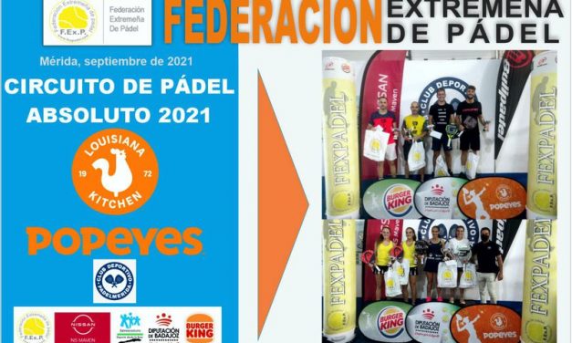 FINALIZÓ CON ÉXITO LA 5ª PRUEBA DEL CIRCUITO POPEYES ABSOLUTO EN MÉRIDA 2021