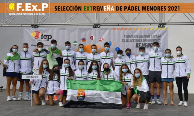 ÉXITO DE NUESTRA SELECCIÓN DE PÁDEL DE MENORES 2021
