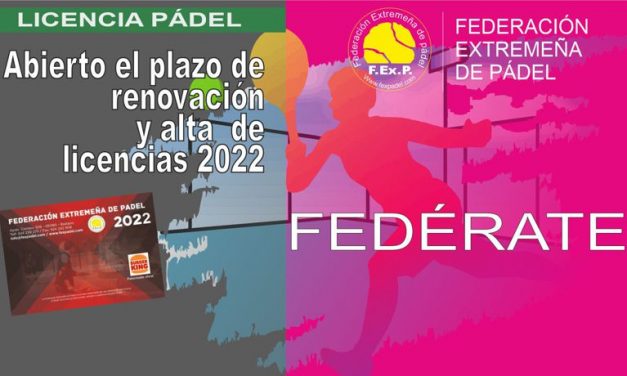 LICENCIA FEDERATIVA FEXPADEL 2022