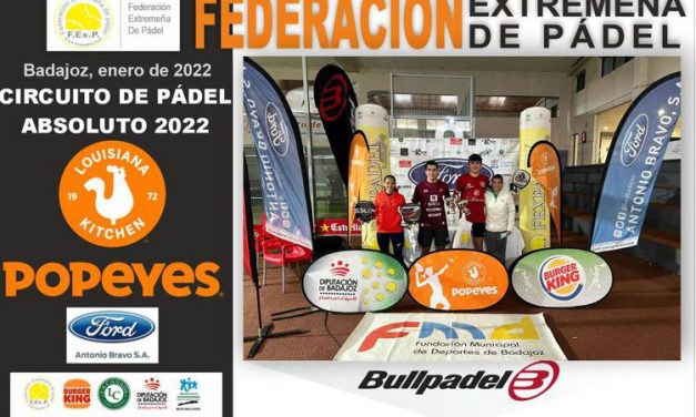 CLAUSURADA LA 1ª PRUEBA DEL CIRCUITO POPEYES ABSOLUTO EN BADAJOZ 2022