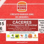 1ª PRUEBA CIRCUITO BURGER KING DE MENORES EN CÁCERES 2022