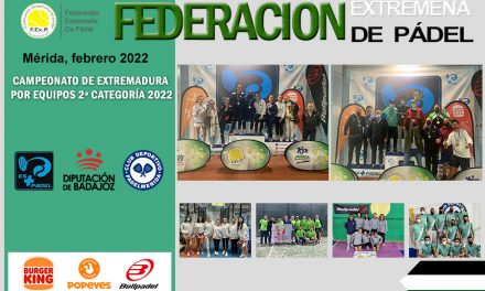 CLAUSURADO EL CAMPEONATO DE EXTREMADURA EQUIPOS CLUBES 2ª CATEGORIA 2022