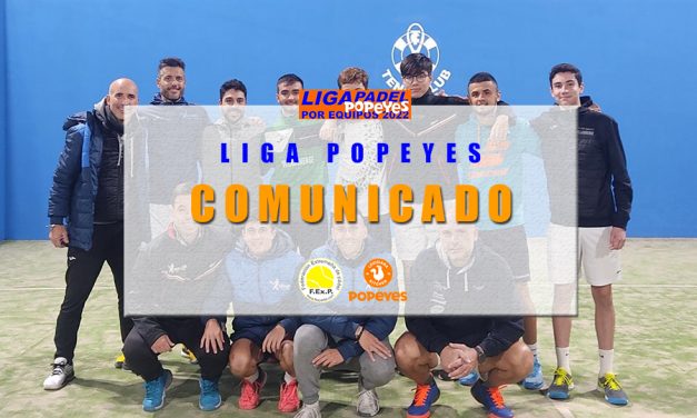 COMUNICADO LIGA POPEYES