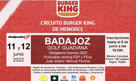 4ª PRUEBA CIRCUITO BURGER KING DE MENORES EN BADAJOZ 2022