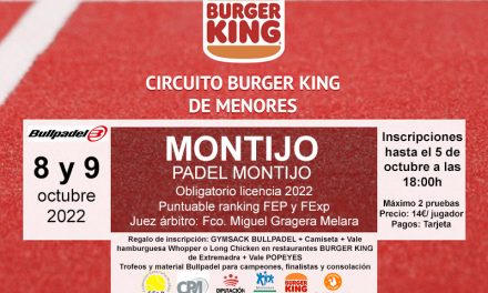 5ª PRUEBA CIRCUITO BURGER KING DE MENORES EN MONTIJO 2022