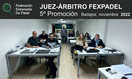 5ª EDICIÓN CURSO DE JUEZ-ÁRBITRO FEXPADEL 2022