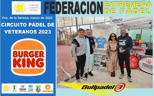 FINALIZÓ LA 1ª PRUEBA DEL CIRCUITO BURGER KING DE VETERANOS EN VVA. DE LA SERENA 2023