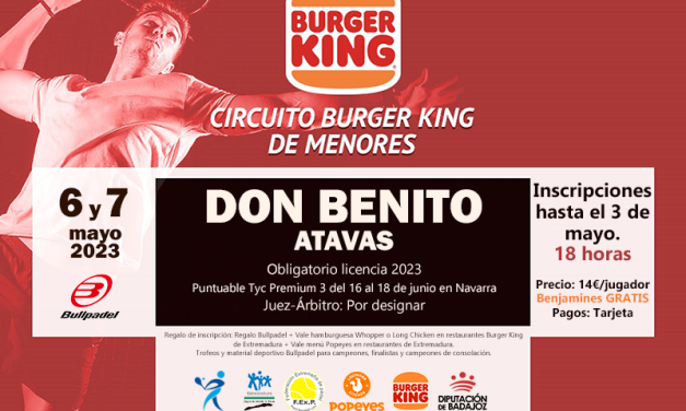 3ª PRUEBA CIRCUITO BURGER KING DE MENORES EN DON BENITO 2023