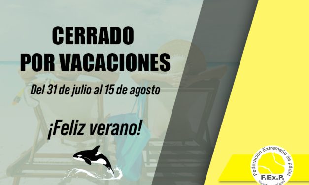 SEDE CERRADA POR VACACIONES
