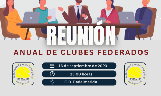 REUNIÓN DE CLUBES FEDERADOS 2023
