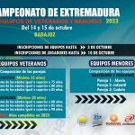 XIII CAMPEONATO DE EXTREMADURA POR EQUIPOS DE VETERANOS Y MENORES 2023