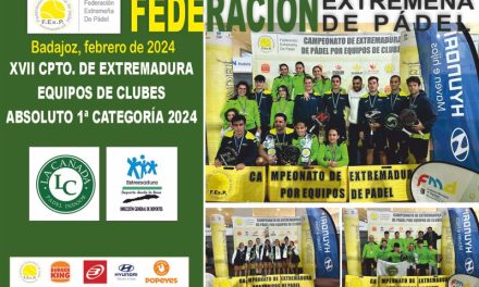 CLAUSURADO EL CAMPEONATO DE EXTREMADURA EQUIPOS CLUBES 1ª CATEGORIA 2024