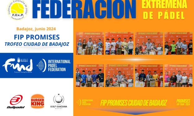 CONCLUYE CON ÉXITO EL FIP PROMISES PÁDEL DE MENORES TROFEO CIUDAD DE BADAJOZ 2024