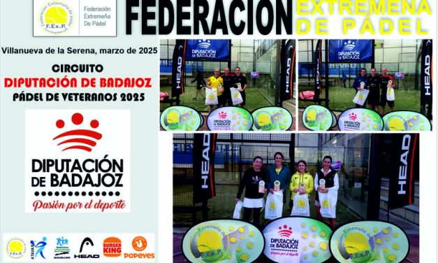 FINALIZÓ LA 2ª PRUEBA DEL CIRCUITO DIPUTACIÓN DE BADAJOZ DE VETERANOS EN VILLANUEVA DE LA SERENA 2025