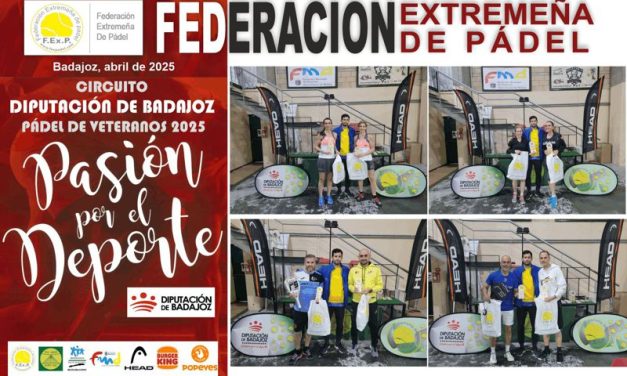 FINALIZÓ LA 3ª PRUEBA DEL CIRCUITO DIPUTACIÓN DE BADAJOZ DE VETERANOS EN BADAJOZ 2025