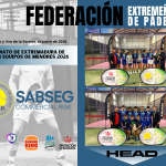 CLAUSURADO EL CAMPEONATO DE EXTREMADURA DE PÁDEL POR EQUIPOS DE MENORES 2026