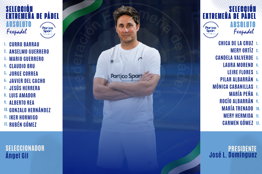 SELECCIÓN EXTREMEÑA DE PÁDEL ABSOLUTO 2026