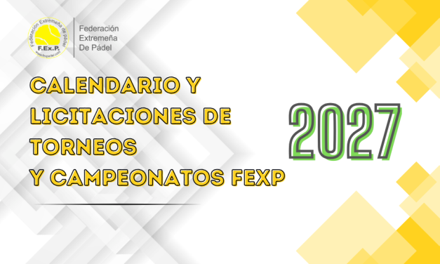 BASES DE LICITACIÓN Y CALENDARIO 2027