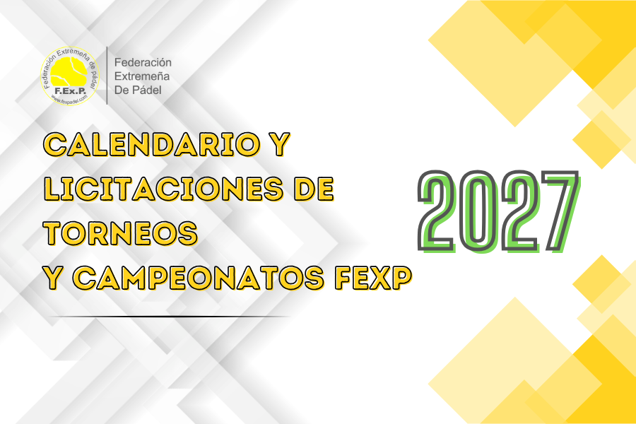 BASES DE LICITACIÓN Y CALENDARIO 2027