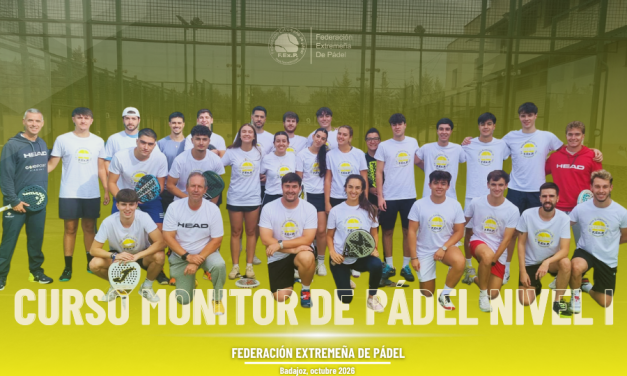 31º PROMOCIÓN DE MONITORES DE PADEL NIVEL 1 FEXPADEL 2026